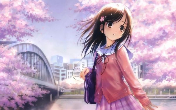 【もうすぐ春ですね】桜と美少女な二次画像【10】