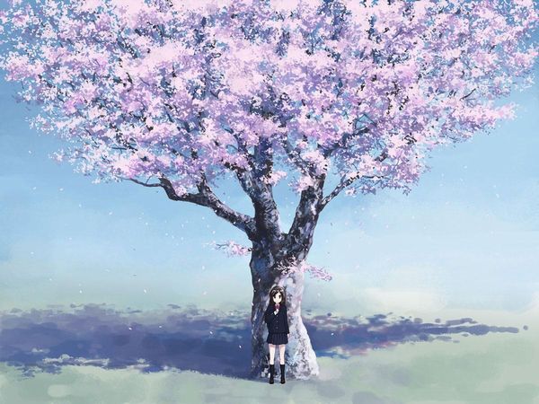 【もうすぐ春ですね】桜と美少女な二次画像【17】
