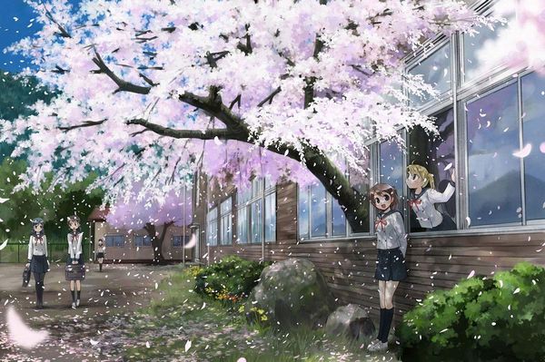 【もうすぐ春ですね】桜と美少女な二次画像【18】