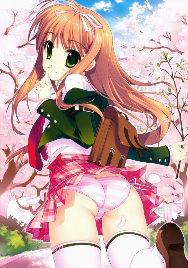 【もうすぐ春ですね】桜と美少女な二次画像【26】