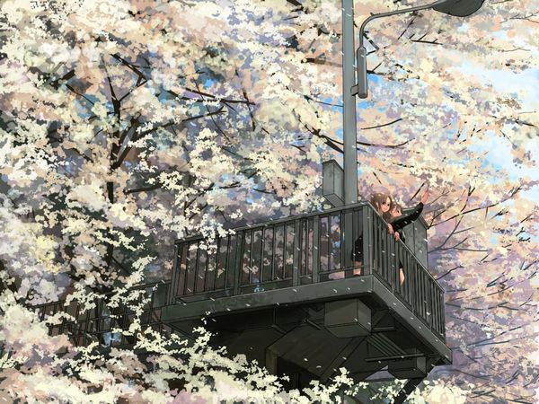 【もうすぐ春ですね】桜と美少女な二次画像【35】