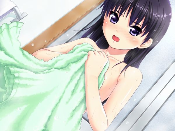 【お風呂上り】「バスタオルの下は裸だよ！」そんな湯上り女子の二次エロ画像 【24】