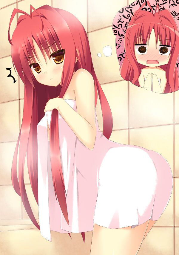 【お風呂上り】「バスタオルの下は裸だよ！」そんな湯上り女子の二次エロ画像 【25】
