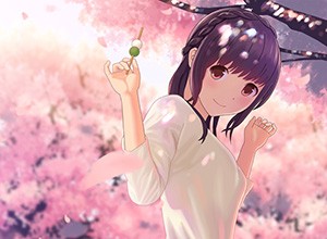 【もうすぐ春ですね】桜と美少女な二次画像