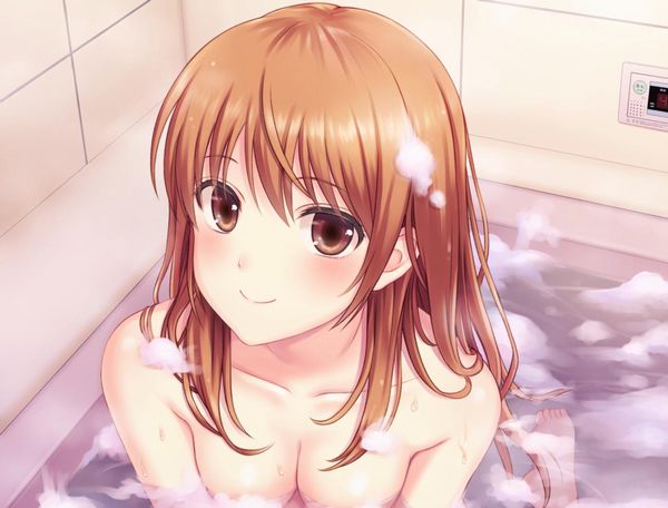 【自宅にて】足の伸ばせない狭い風呂に入る女子の二次エロ画像【16】