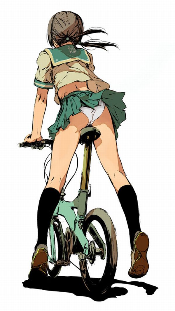 【日常風景】家が少し遠いから･･･自転車通学してる女子高生の二次画像 【4】