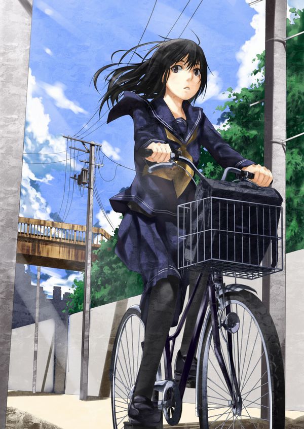 【日常風景】家が少し遠いから･･･自転車通学してる女子高生の二次画像 【21】