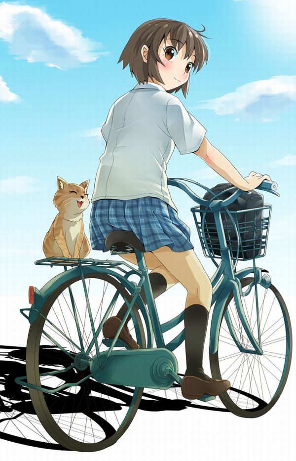 【日常風景】家が少し遠いから･･･自転車通学してる女子高生の二次画像 【28】