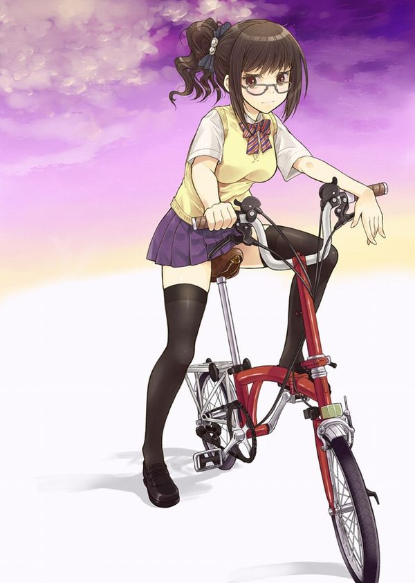 【日常風景】家が少し遠いから･･･自転車通学してる女子高生の二次画像 【29】
