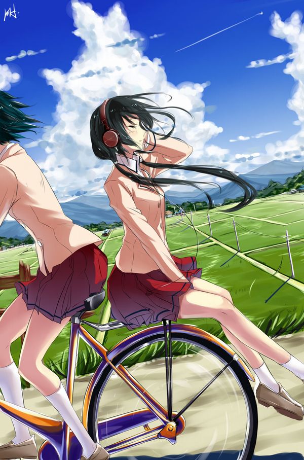 【日常風景】家が少し遠いから･･･自転車通学してる女子高生の二次画像 【35】