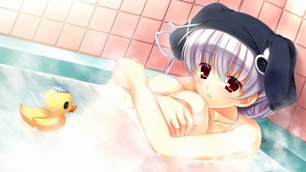 【定番】あのアヒルのおもちゃを浮かべて入浴する女子達のお風呂二次エロ画像【35】
