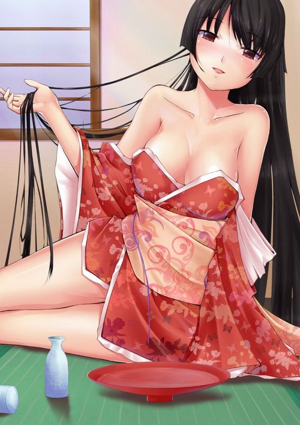 【着物・和服】江戸時代の人ってこんな感じでセックスしてたのかなぁ？って二次エロ画像 【14】