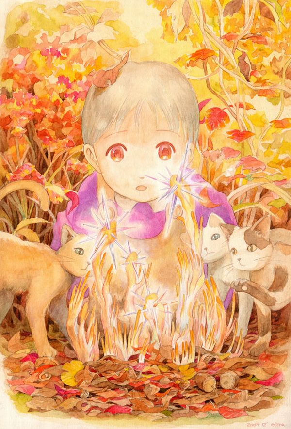 【紅葉】秋っぽい風景と美少女達の二次画像 【10】