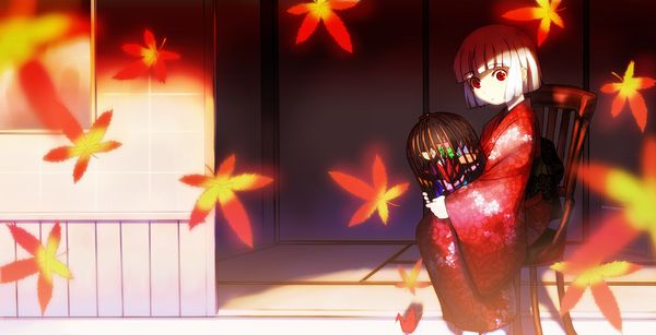 【紅葉】秋っぽい風景と美少女達の二次画像 【29】