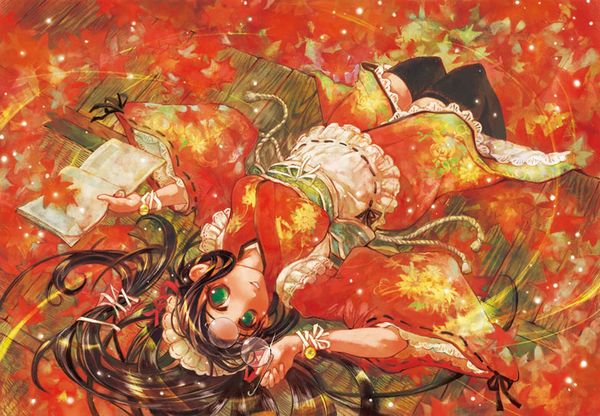 【紅葉】秋っぽい風景と美少女達の二次画像 【33】