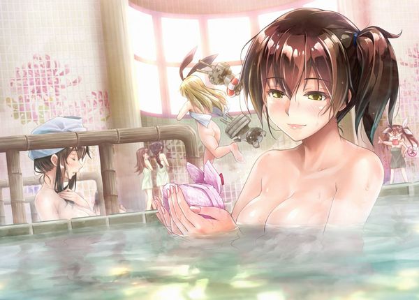 【裸の付き合い】みんなで風呂に入ってる二次エロ画像 【4】