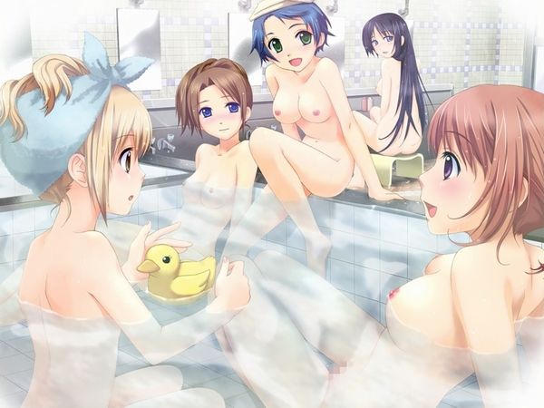 【裸の付き合い】みんなで風呂に入ってる二次エロ画像 【21】