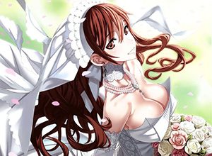 【夜はきっと･･･】純白のウェディングドレスを着た新婚ホヤホヤな二次エロ画像