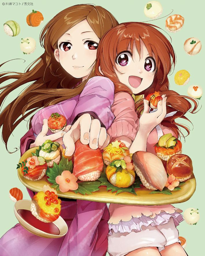 【SUSHI食べたい】寿司食べてる女の子達の二次エロ画像【3】