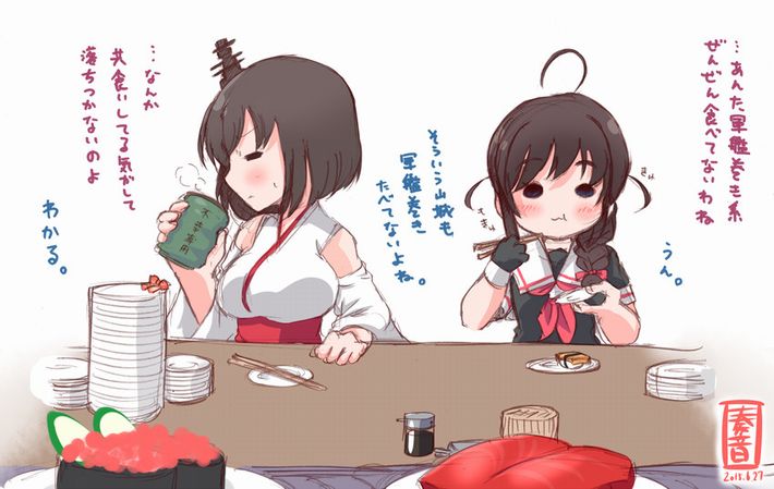 【SUSHI食べたい】寿司食べてる女の子達の二次エロ画像【4】
