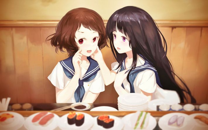 【SUSHI食べたい】寿司食べてる女の子達の二次エロ画像【13】