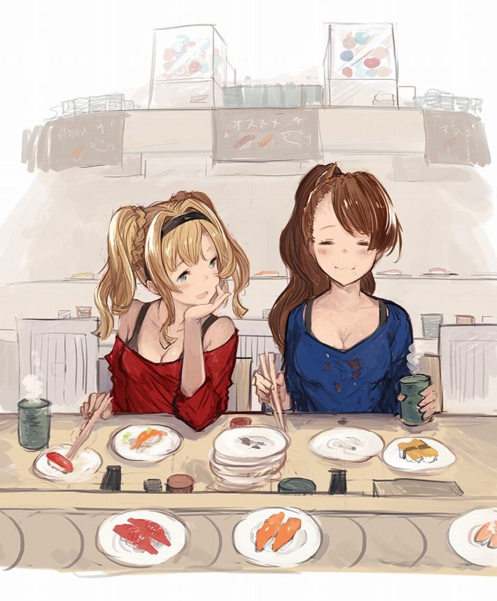 【SUSHI食べたい】寿司食べてる女の子達の二次エロ画像【15】