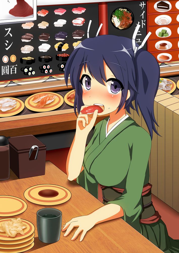 【SUSHI食べたい】寿司食べてる女の子達の二次エロ画像【18】