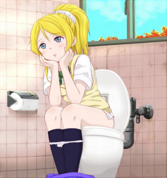 【洋式トイレ】多分大きい方をふんばってる真っ最中な女子達の二次エロ画像【12】