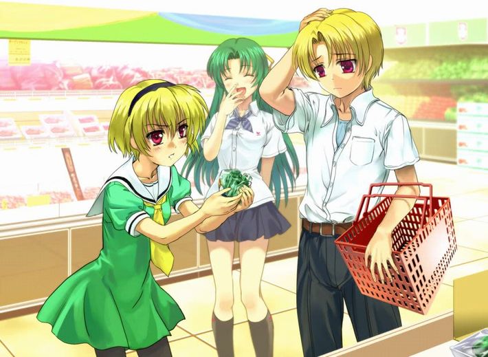 【最近野菜が高いよね？】スーパーで買い物してる女の子達の二次画像【3】