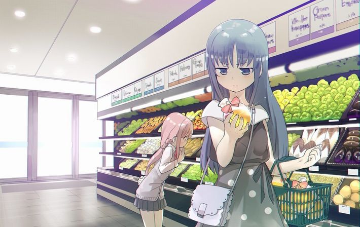 【最近野菜が高いよね？】スーパーで買い物してる女の子達の二次画像【19】