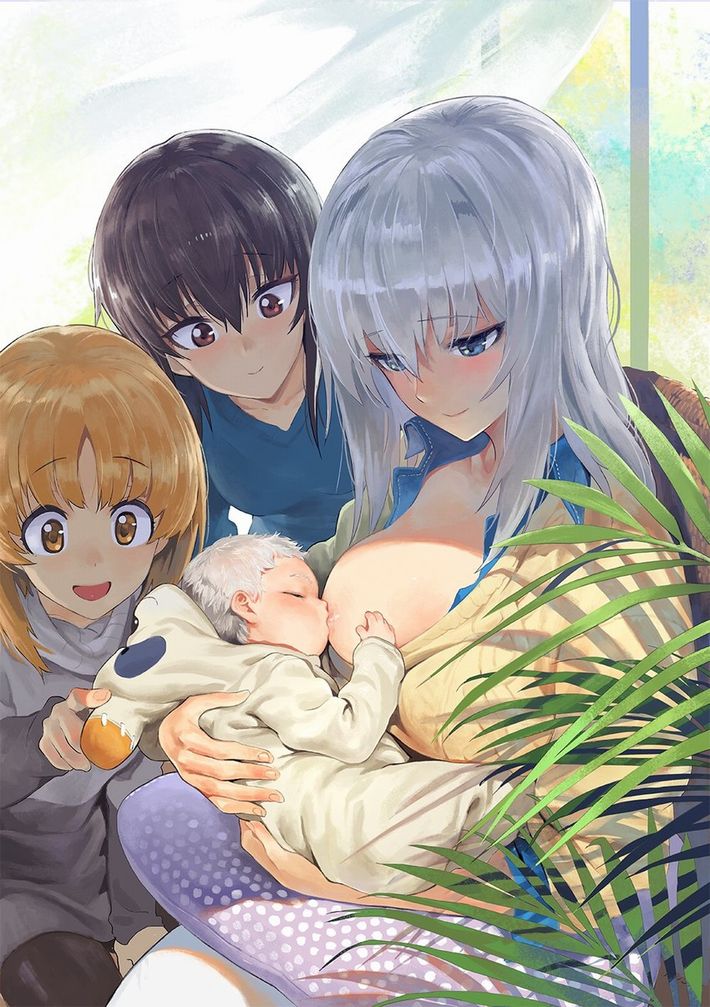 【本来は神聖な光景】お母さんが赤ちゃんにおっぱいあげてる授乳のエロ画像【1】