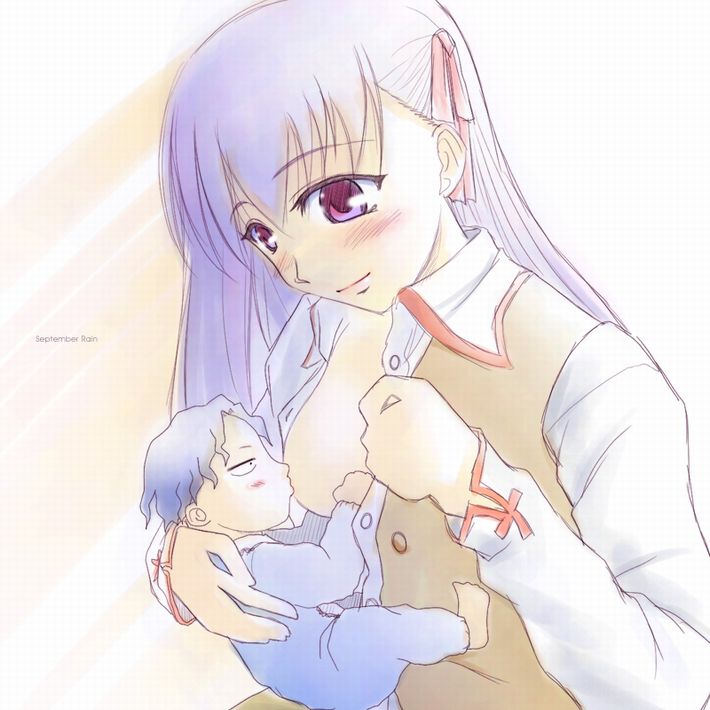 【本来は神聖な光景】お母さんが赤ちゃんにおっぱいあげてる授乳のエロ画像【48】