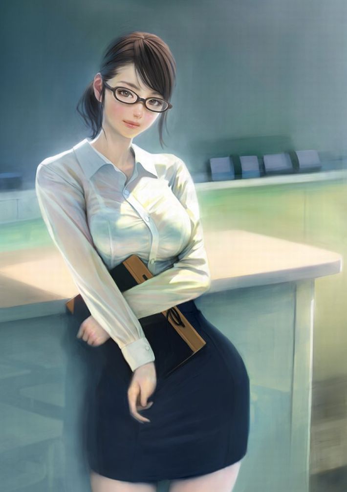 【安直だけど】メガネをかけた賢そうな女教師の二次エロ画像【31】