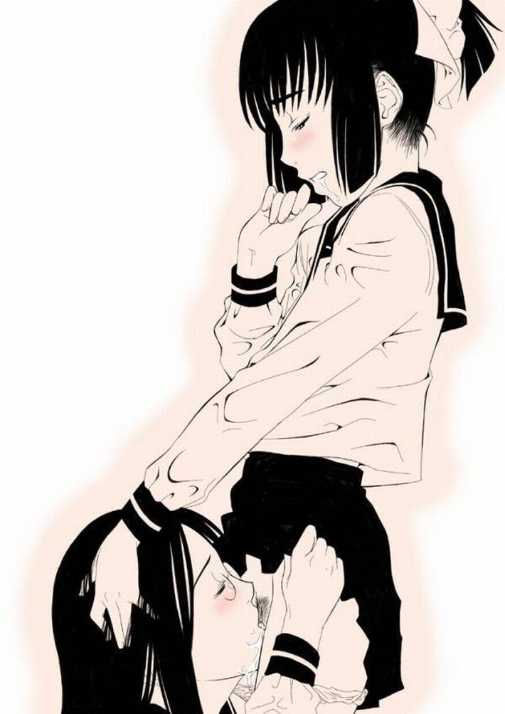 【より恥ずかしい】女の子にマンコを舐められてるレズクンニの二次エロ画像【29】