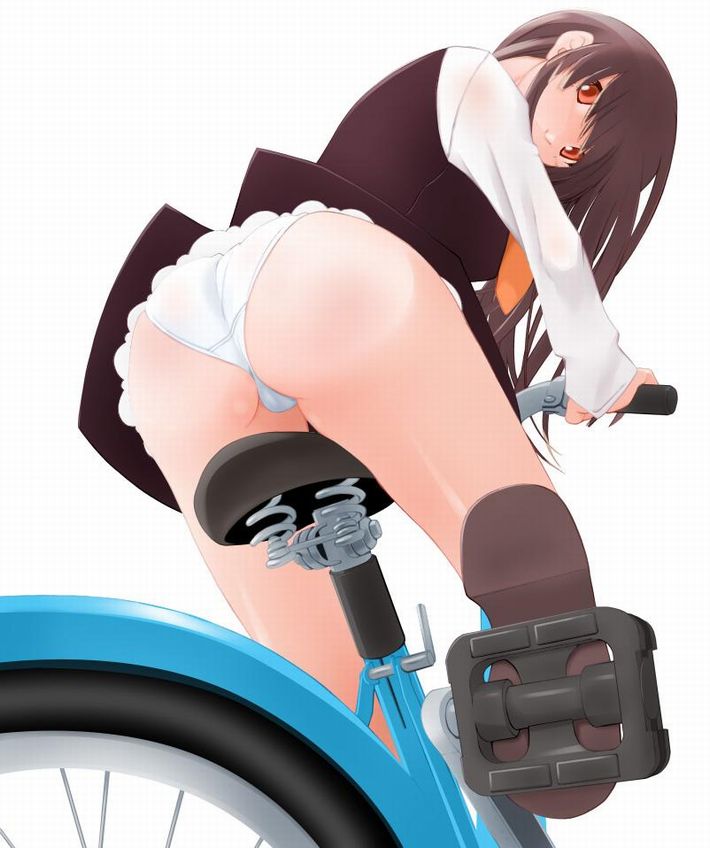 【バイセコー】自転車パンチラの二次エロ画像【4】