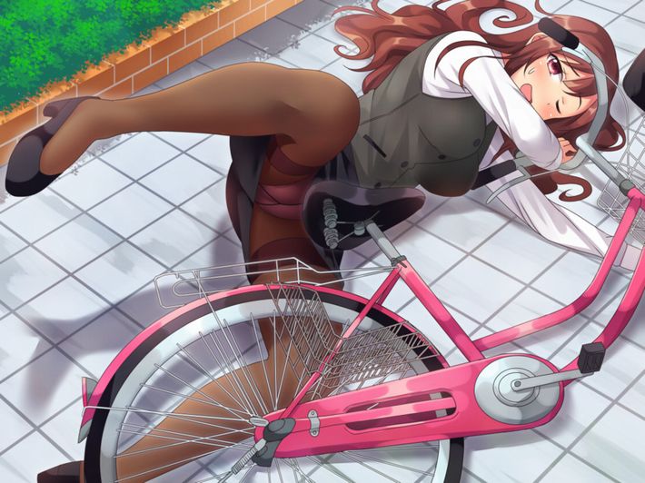 【バイセコー】自転車パンチラの二次エロ画像【32】