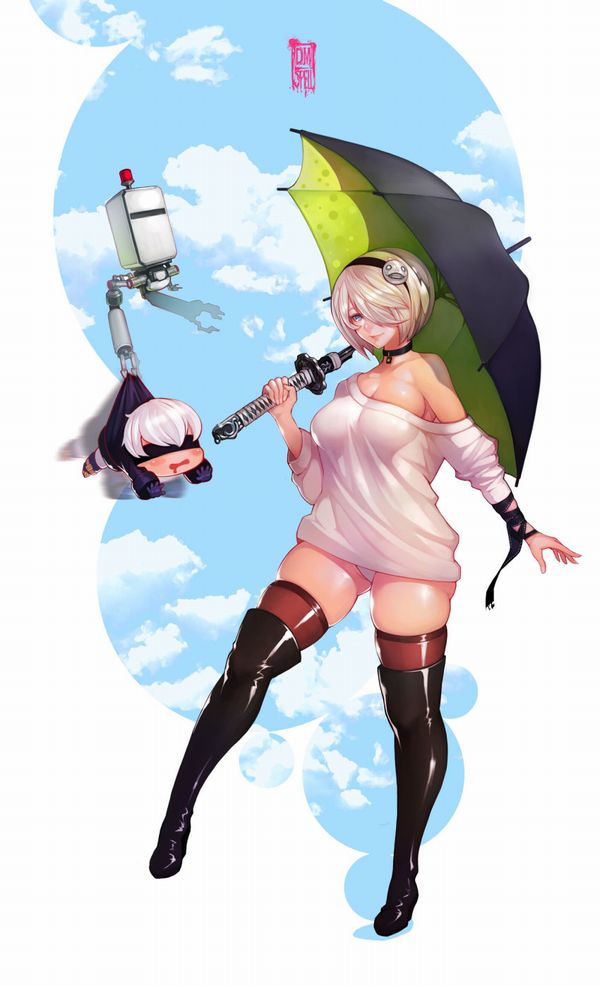 【チンチムリーッ】傘で空を飛んでる女の子達の二次画像【7】