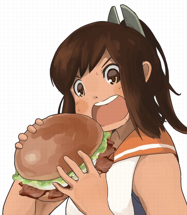 【ノーノー】ハンバーガー食べてる女の子達の二次画像【ヘンブゥーグゥ～】【19】