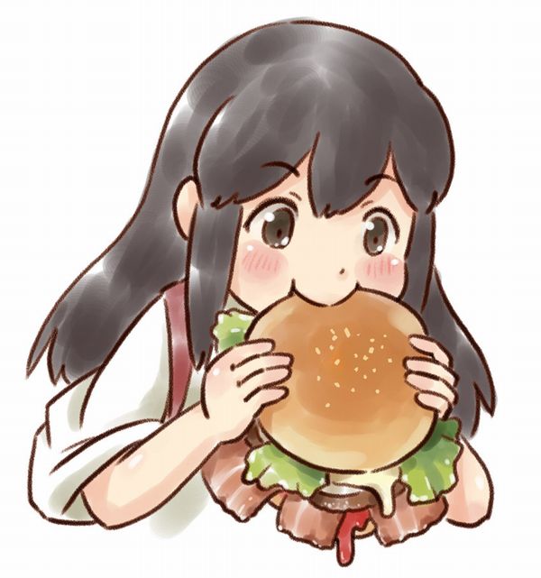 【ノーノー】ハンバーガー食べてる女の子達の二次画像【ヘンブゥーグゥ～】【39】
