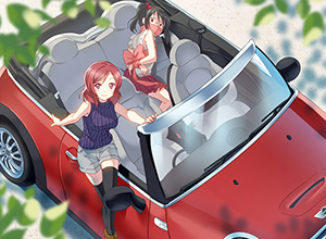 【血の色をごまかせるな】赤い車と女の子の二次画像