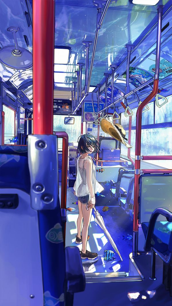 【路線バス】バス車内のエロかったりエロくなかったりな二次画像【観光バス】【20】