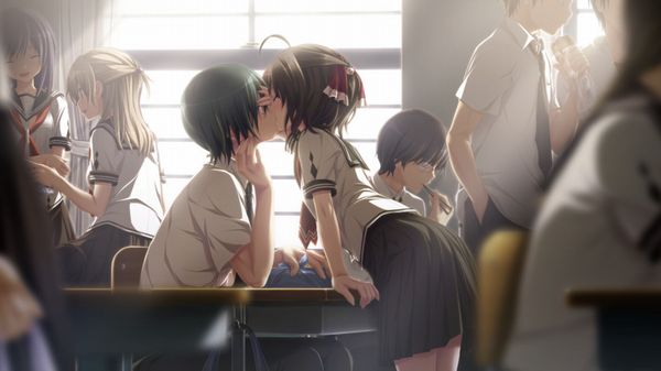 【時事ネタ】女子高生が男とキスしてる二次エロ画像【2】