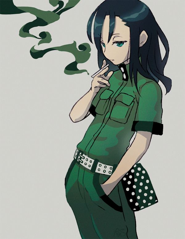 【悲報】とうとうタバコが５００円超えるらしいので･･･タバコ吸ってる女子の二次画像【9】