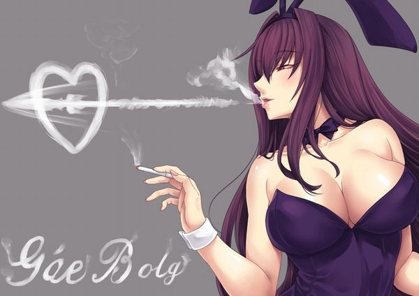 【悲報】とうとうタバコが５００円超えるらしいので･･･タバコ吸ってる女子の二次画像【28】