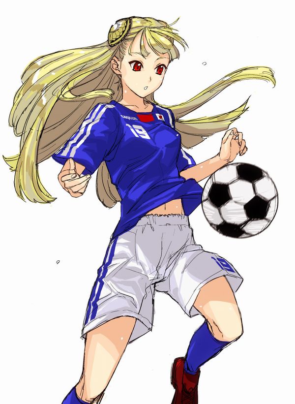 【祝！日本勝利】サッカー日本代表ユニフォームを着た女子達の二次画像【13】