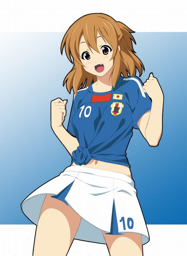 【祝！日本勝利】サッカー日本代表ユニフォームを着た女子達の二次画像【14】