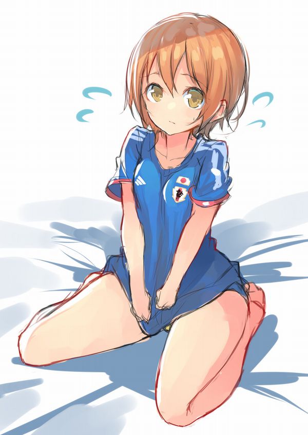 【祝！日本勝利】サッカー日本代表ユニフォームを着た女子達の二次画像【17】