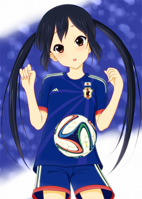 【祝！日本勝利】サッカー日本代表ユニフォームを着た女子達の二次画像【35】