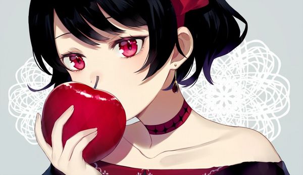 【日本ではまず見ない光景】りんごをそのままかじる女の子の二次画像【27】