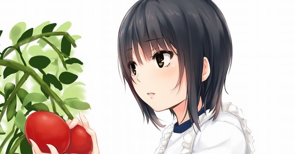 【夏野菜】トマトと女の子の二次画像【6】